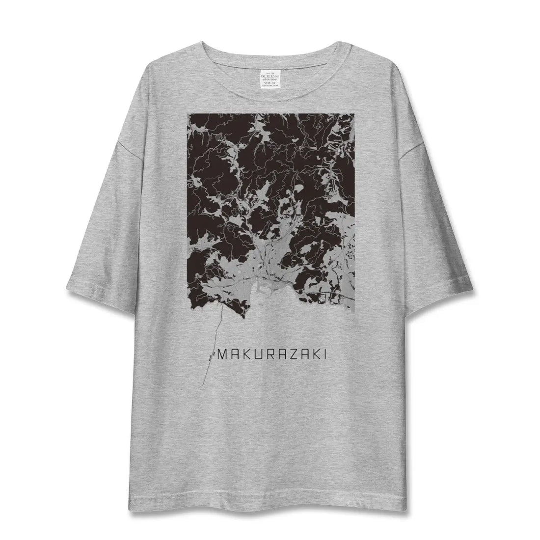 【枕崎（鹿児島県）】地図柄ビッグシルエットTシャツ