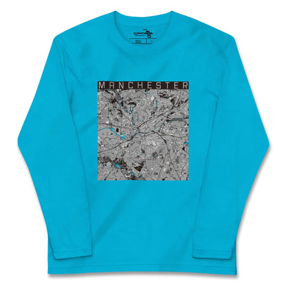 【マンチェスター（イギリス）】地図柄ロングスリーブTシャツ