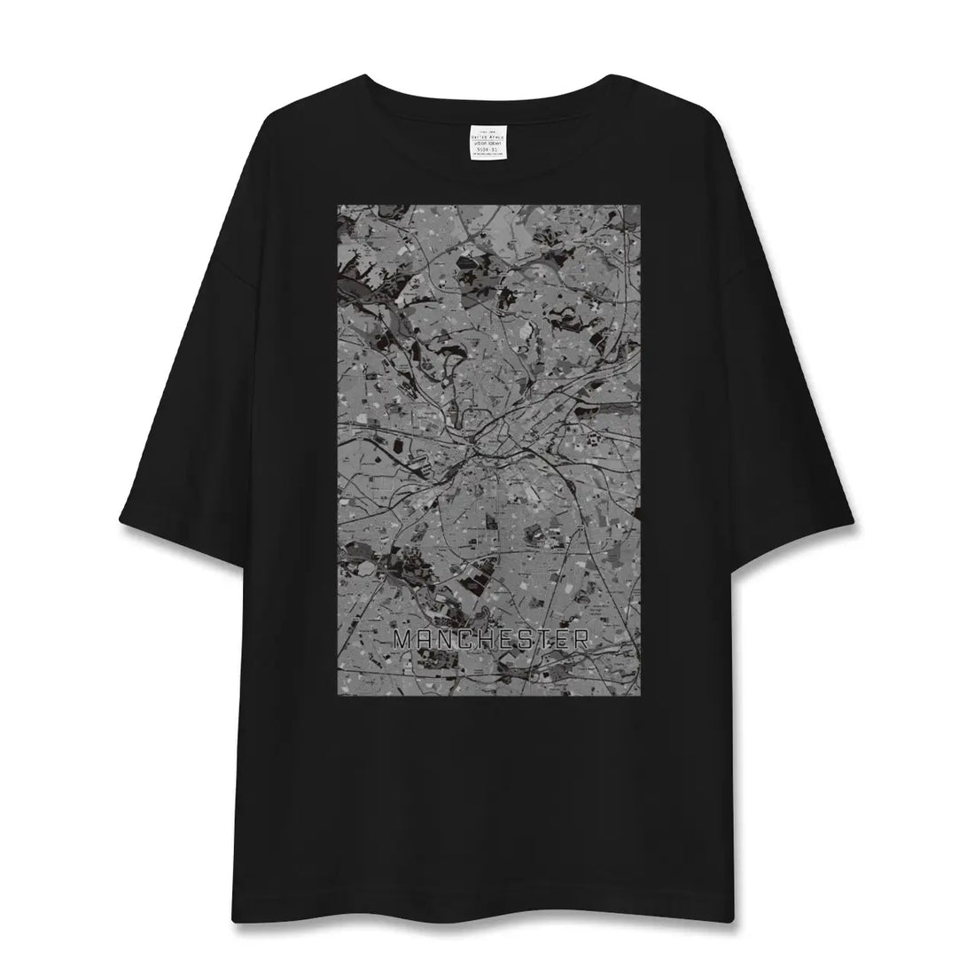 【マンチェスター(イギリス)】地図柄ビッグシルエットTシャツ