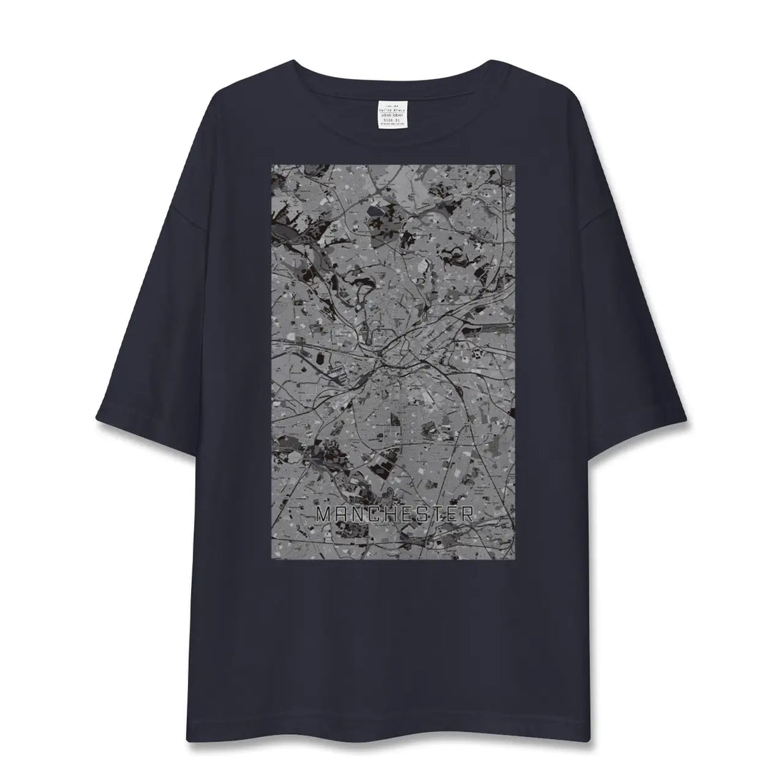 【マンチェスター（イギリス）】地図柄ビッグシルエットTシャツ