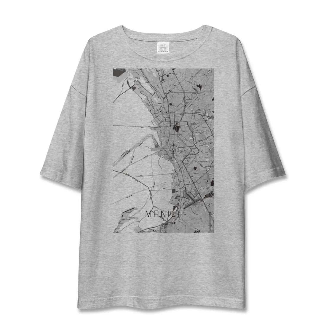 【マニラ（フィリピン）】地図柄ビッグシルエットTシャツ