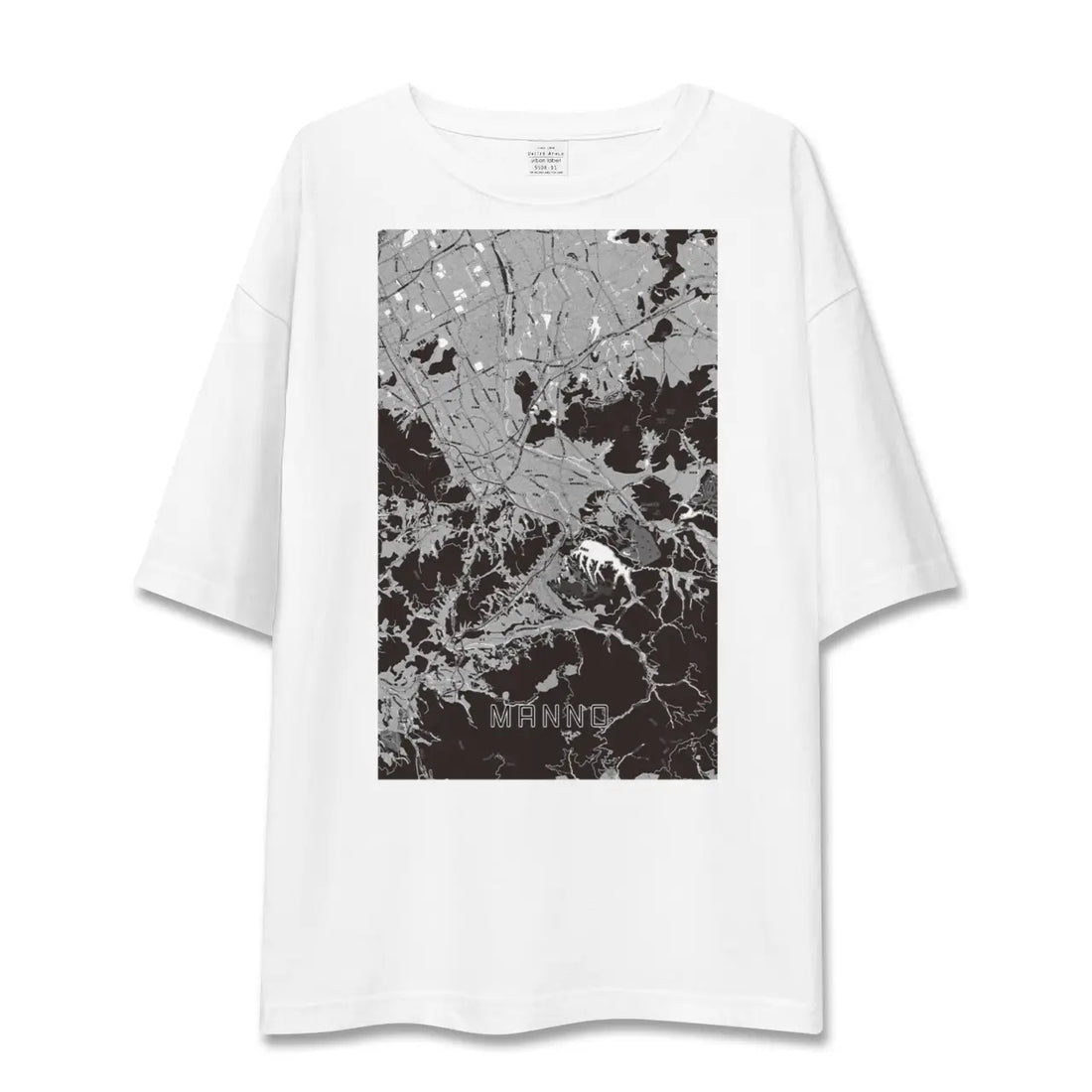 【まんのう(香川県)】地図柄ビッグシルエットTシャツ
