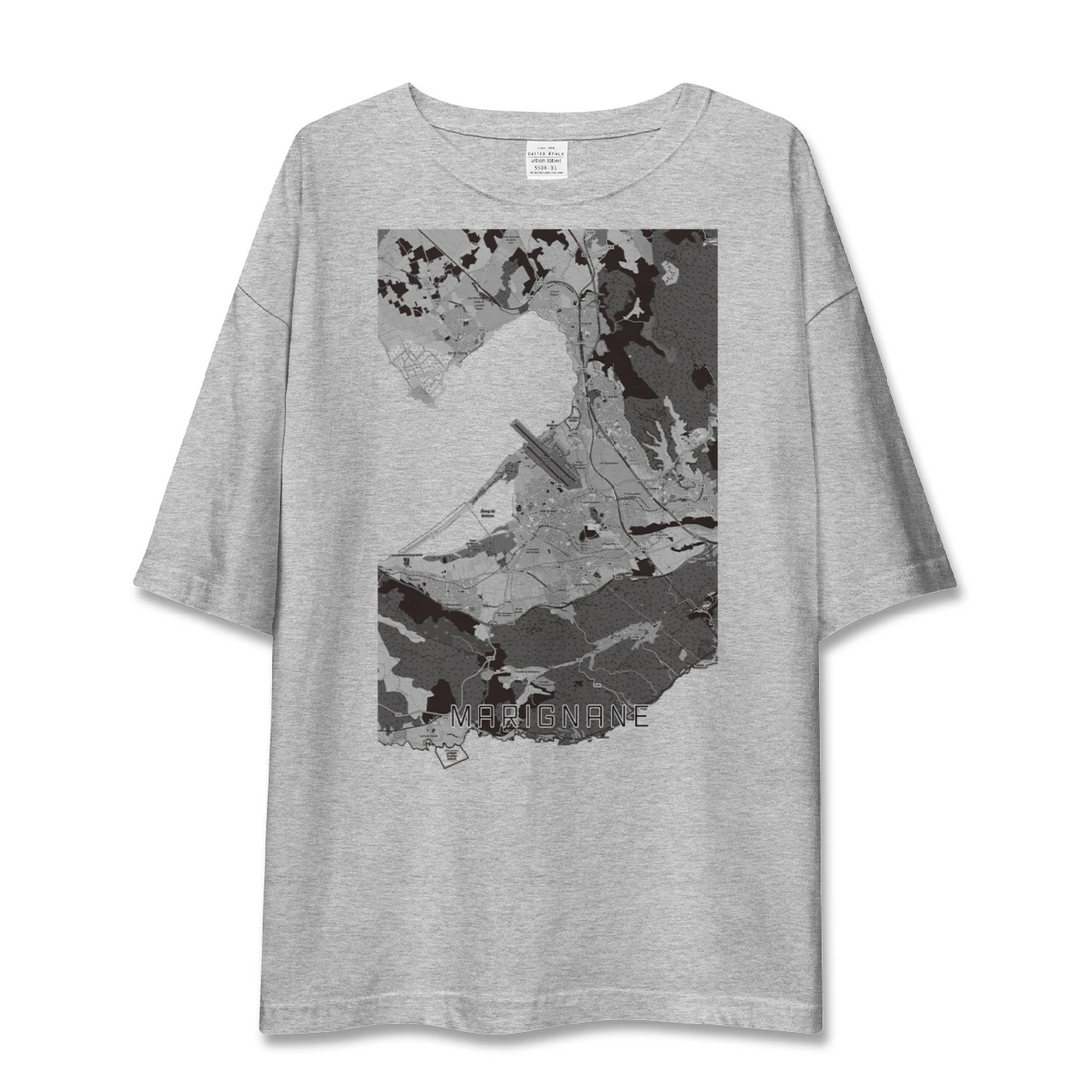 【マリニャーヌ(フランス)】地図柄ビッグシルエットTシャツ