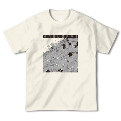 【丸亀（香川県）】地図柄ヘビーウェイトTシャツ