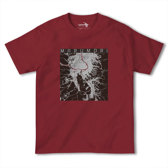 【丸森（宮城県）】地図柄ヘビーウェイトTシャツ