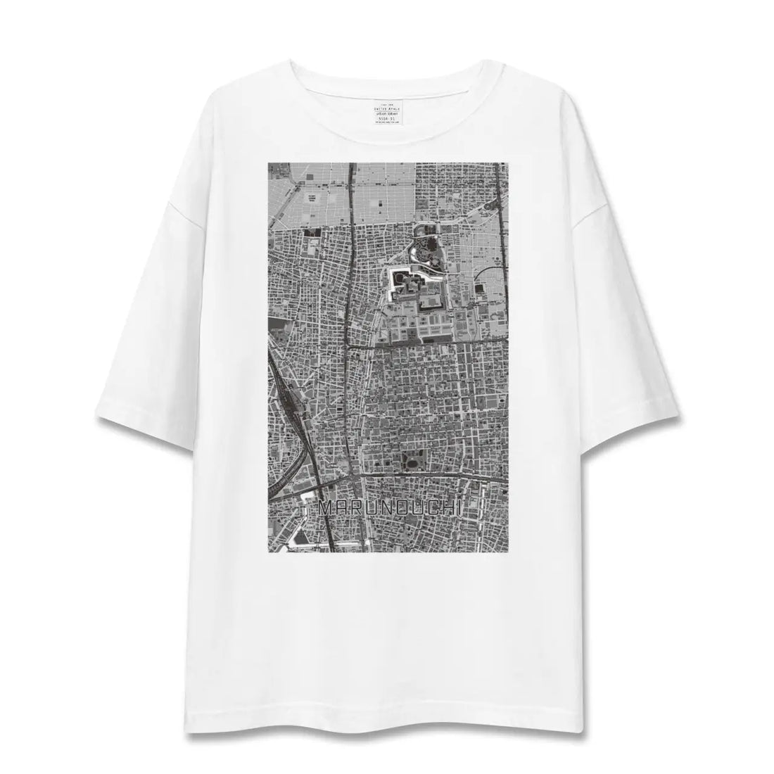 【丸の内(愛知県)】地図柄ビッグシルエットTシャツ