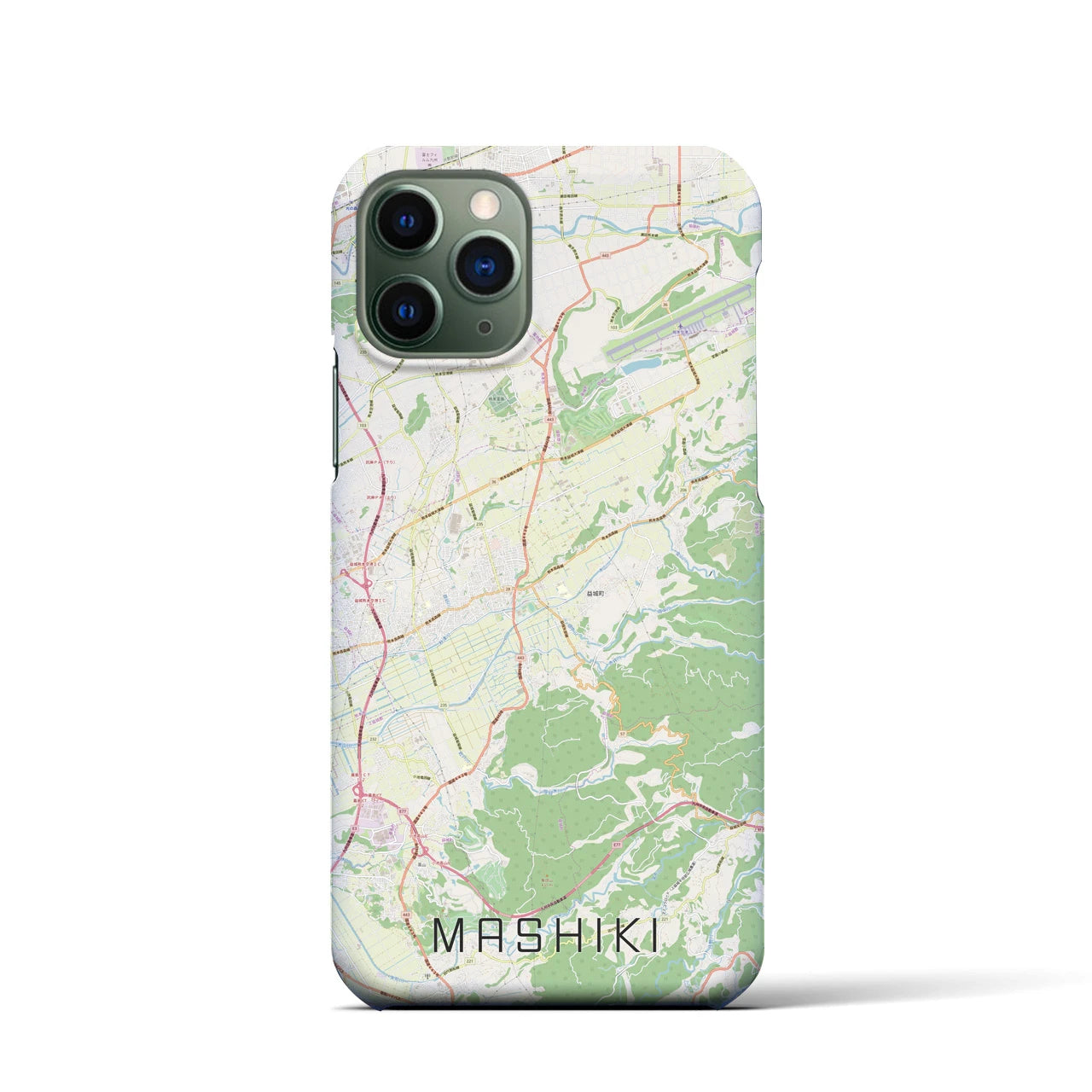【益城】地図柄iPhoneケース（バックカバータイプ・ナチュラル）iPhone 11 Pro 用
