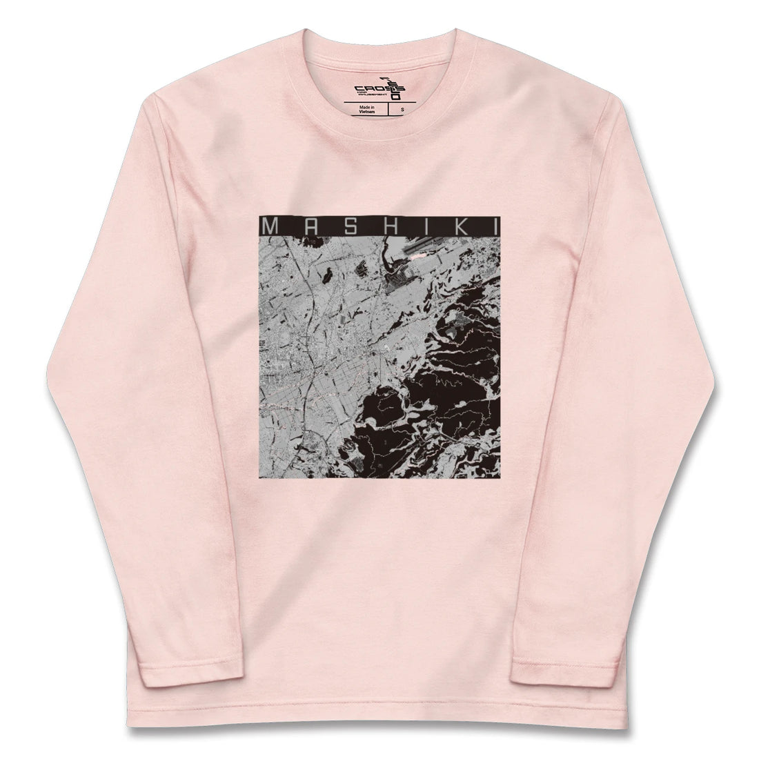 【益城(熊本県)】地図柄ロングスリーブTシャツ