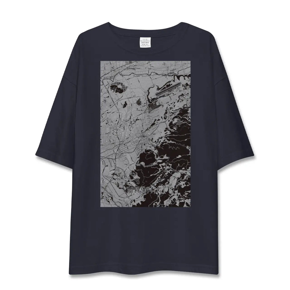 【益城（熊本県）】地図柄ビッグシルエットTシャツ