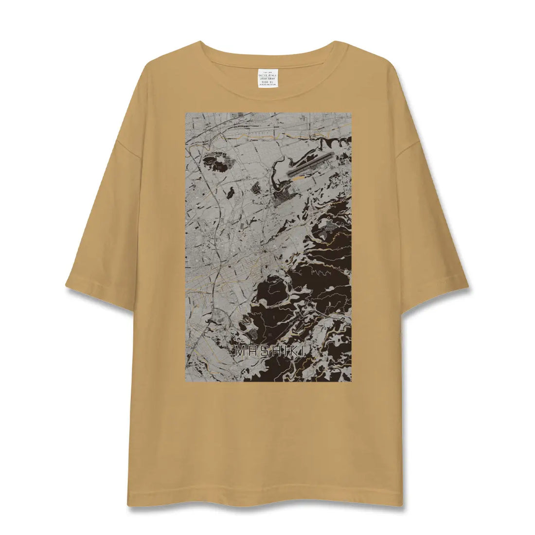 【益城(熊本県)】地図柄ビッグシルエットTシャツ