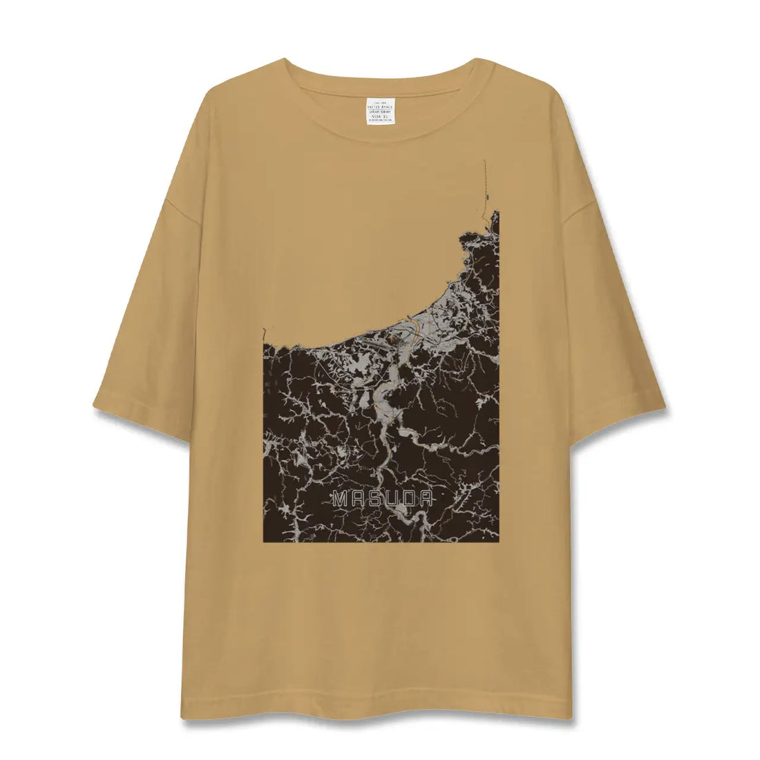 【益田（島根県）】地図柄ビッグシルエットTシャツ