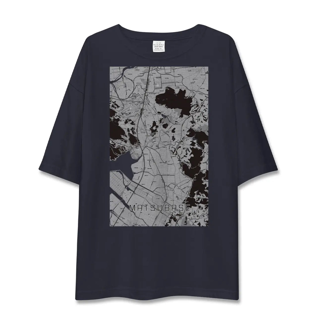 【松橋（熊本県）】地図柄ビッグシルエットTシャツ