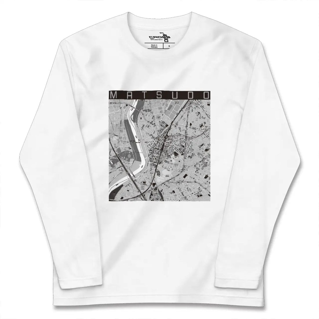 【松戸(千葉県)】地図柄ロングスリーブTシャツ