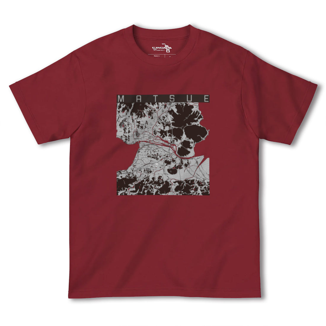 【松江(島根県)】地図柄ヘビーウェイトTシャツ