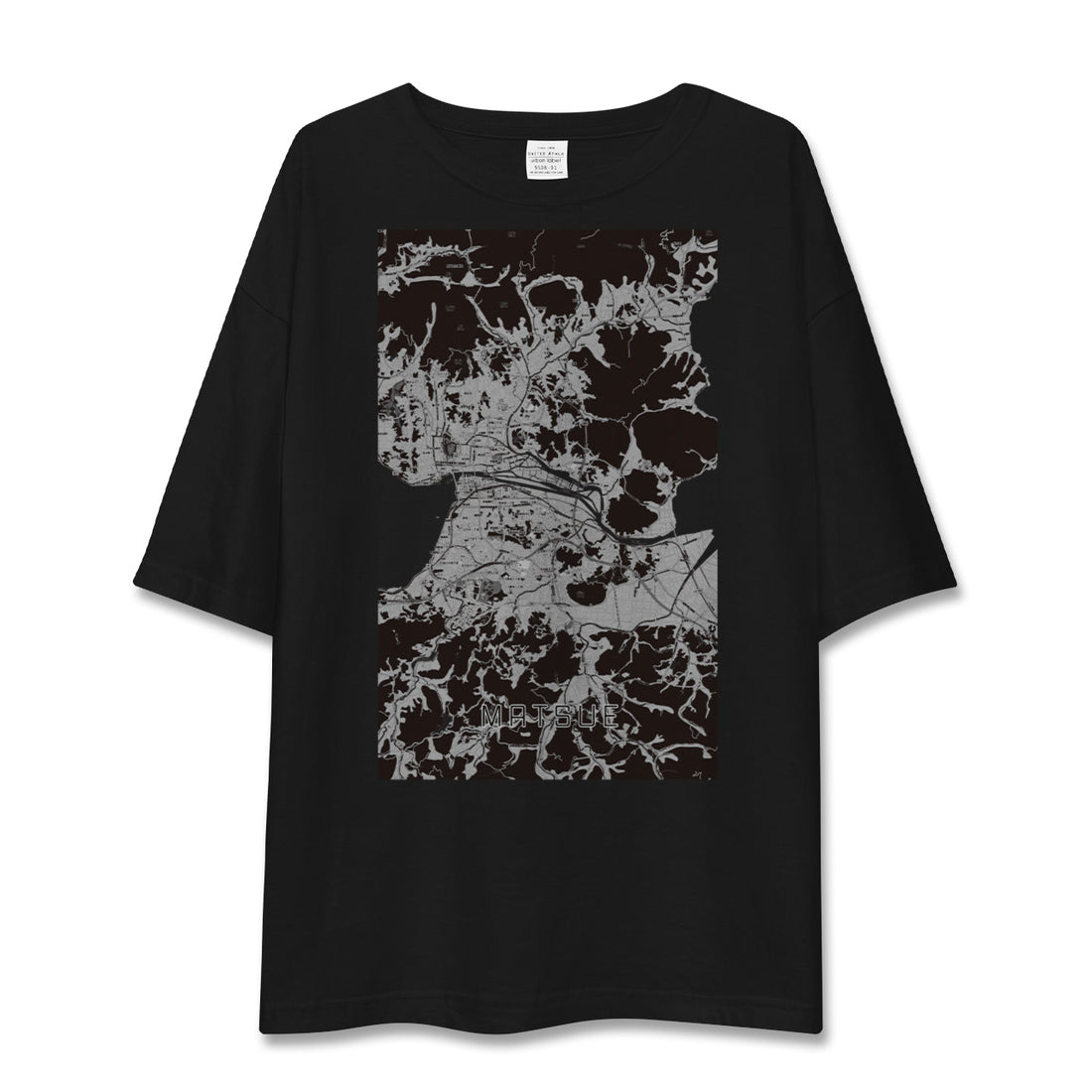 【松江（島根県）】地図柄ビッグシルエットTシャツ