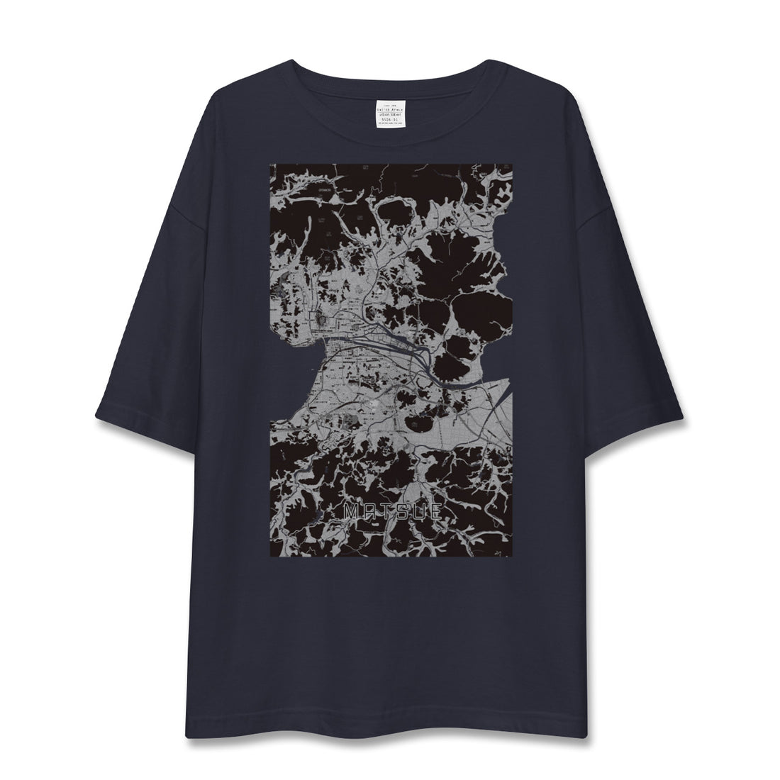 【松江（島根県）】地図柄ビッグシルエットTシャツ
