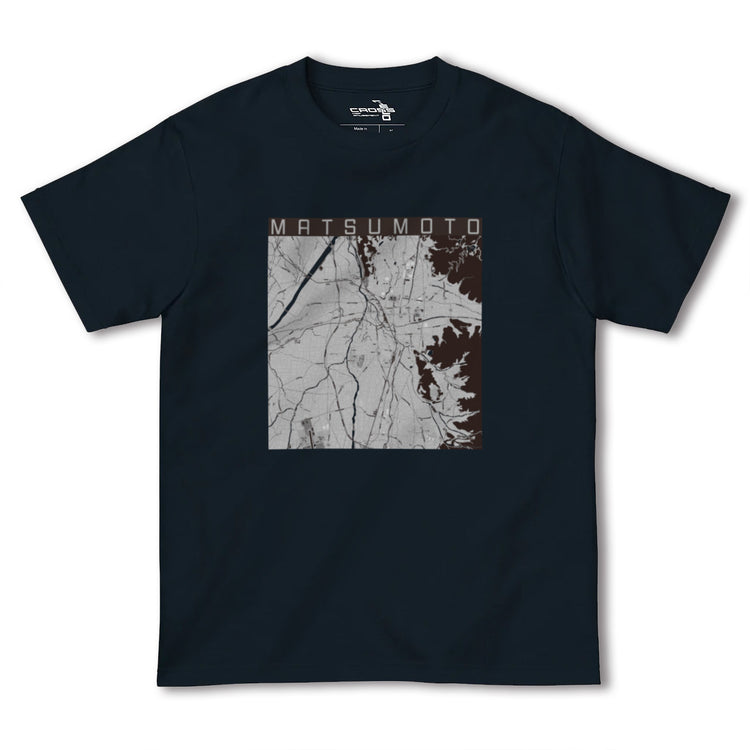 【松本（長野県）】地図柄ヘビーウェイトTシャツ