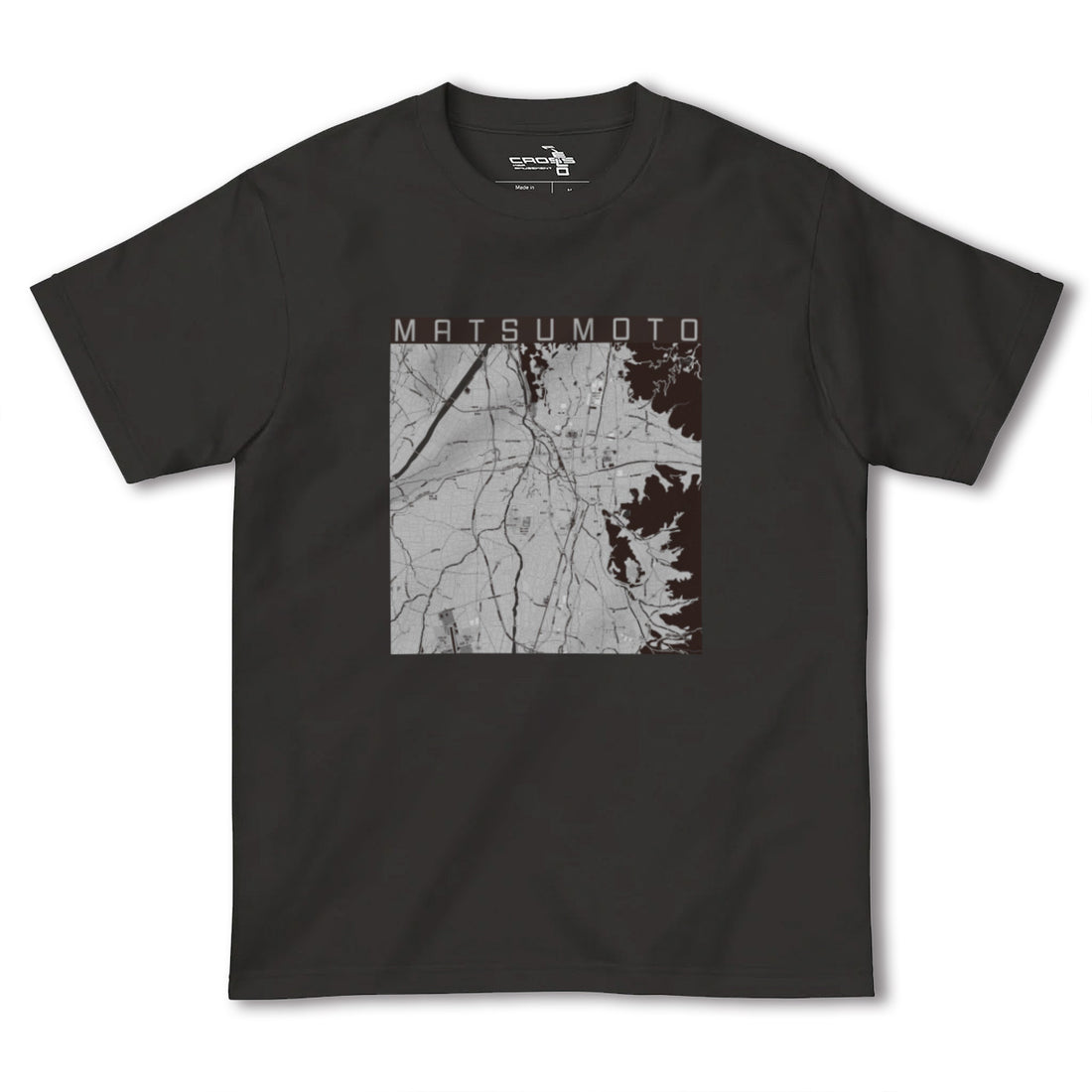 【松本(長野県)】地図柄ヘビーウェイトTシャツ