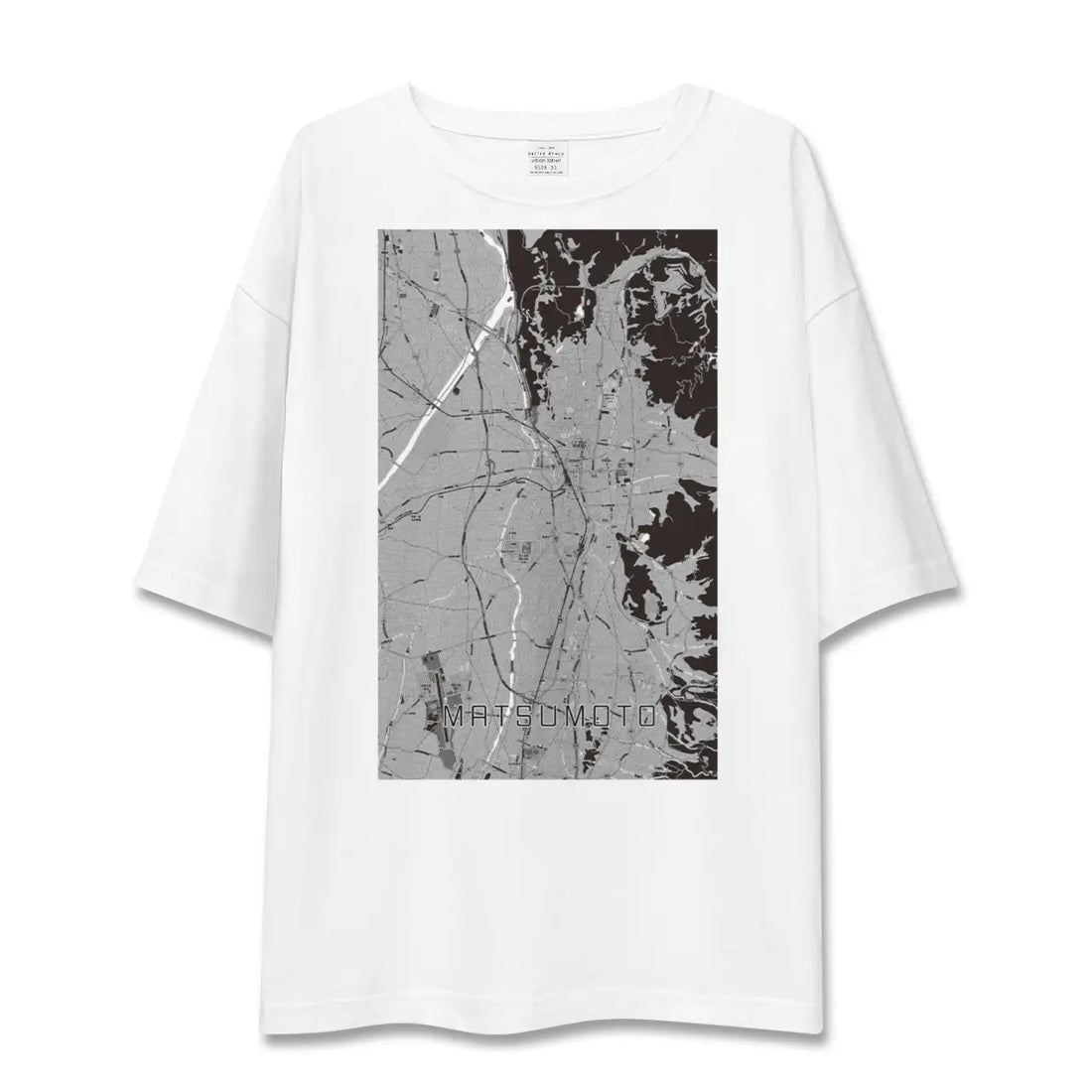 【松本(長野県)】地図柄ビッグシルエットTシャツ