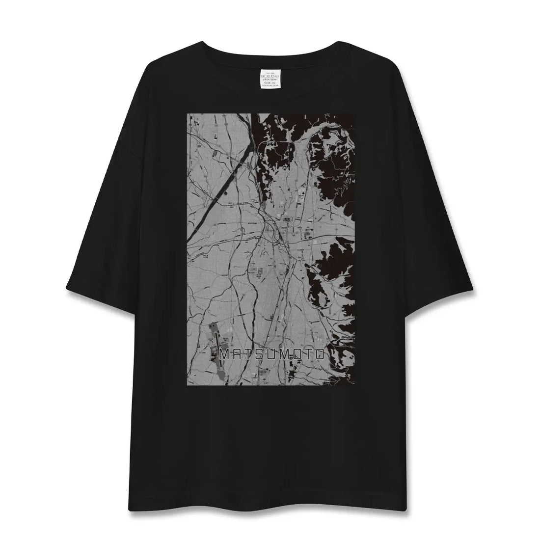 【松本(長野県)】地図柄ビッグシルエットTシャツ