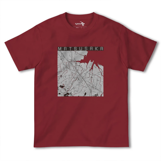 【松阪（三重県）】地図柄ヘビーウェイトTシャツ