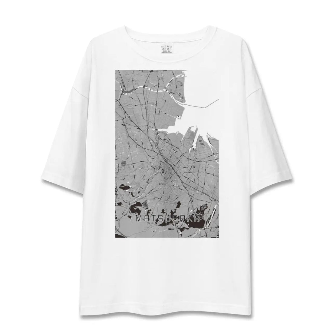 【松阪(三重県)】地図柄ビッグシルエットTシャツ
