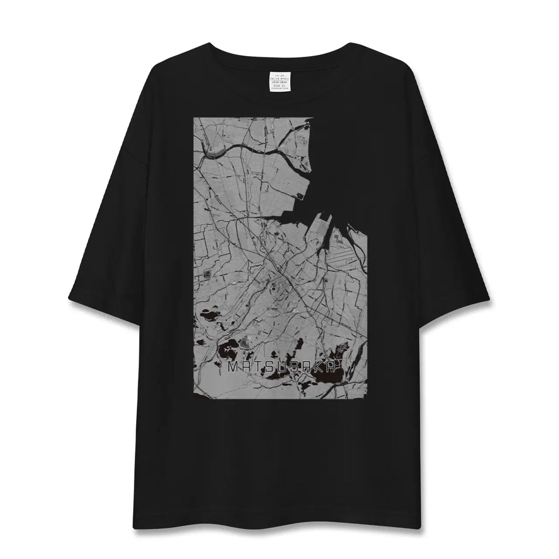 【松阪(三重県)】地図柄ビッグシルエットTシャツ