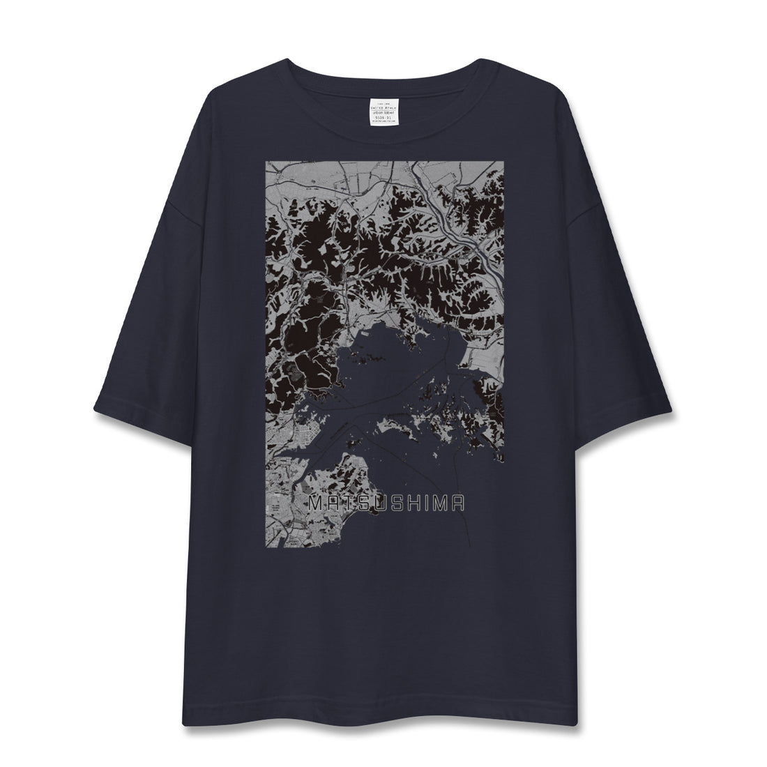 【松島（宮城県）】地図柄ビッグシルエットTシャツ