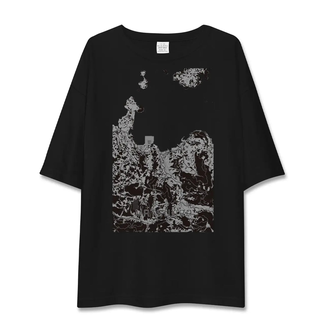 【松浦（長崎県）】地図柄ビッグシルエットTシャツ