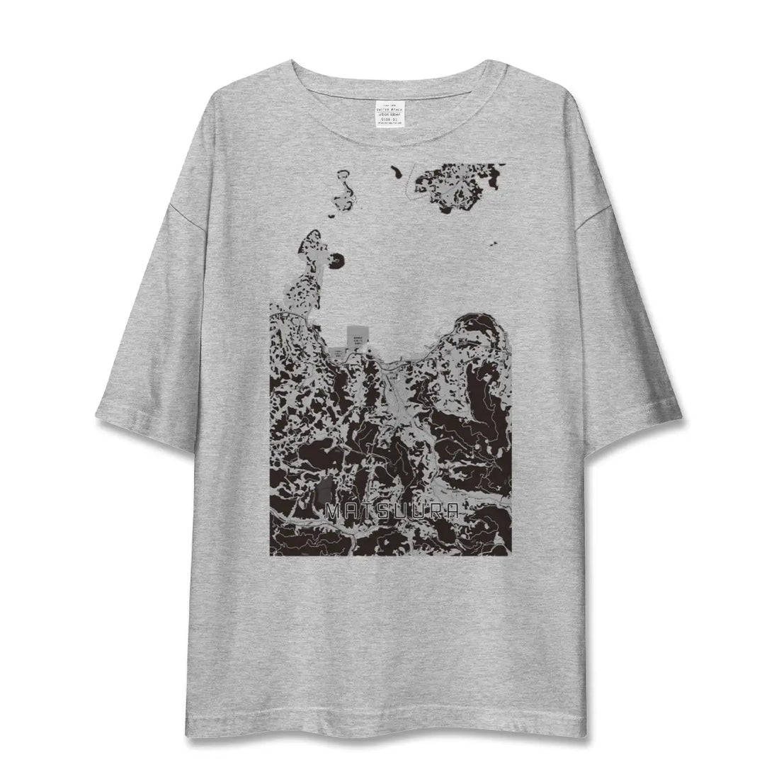 【松浦(長崎県)】地図柄ビッグシルエットTシャツ