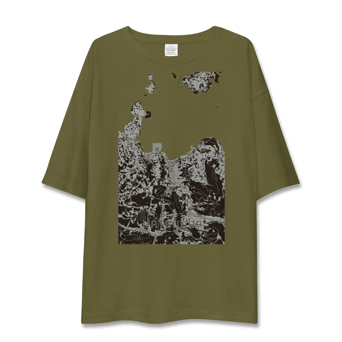 【松浦(長崎県)】地図柄ビッグシルエットTシャツ