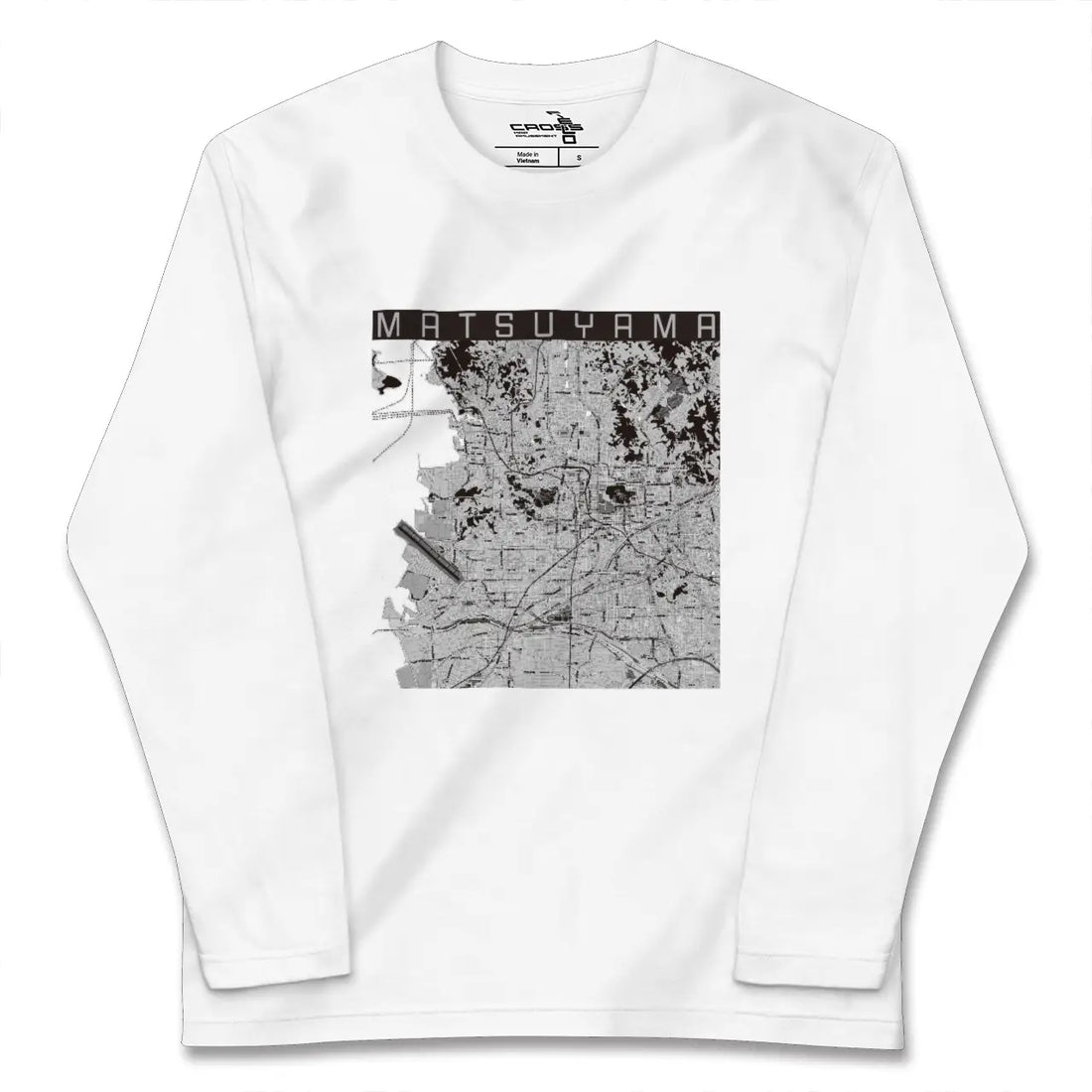 【松山(愛媛県)】地図柄ロングスリーブTシャツ