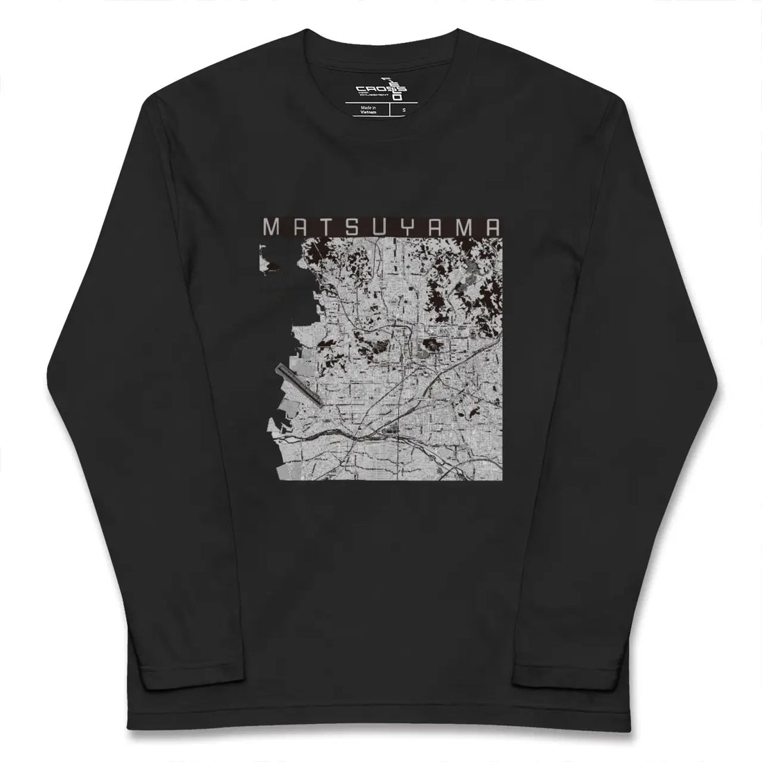 【松山(愛媛県)】地図柄ロングスリーブTシャツ