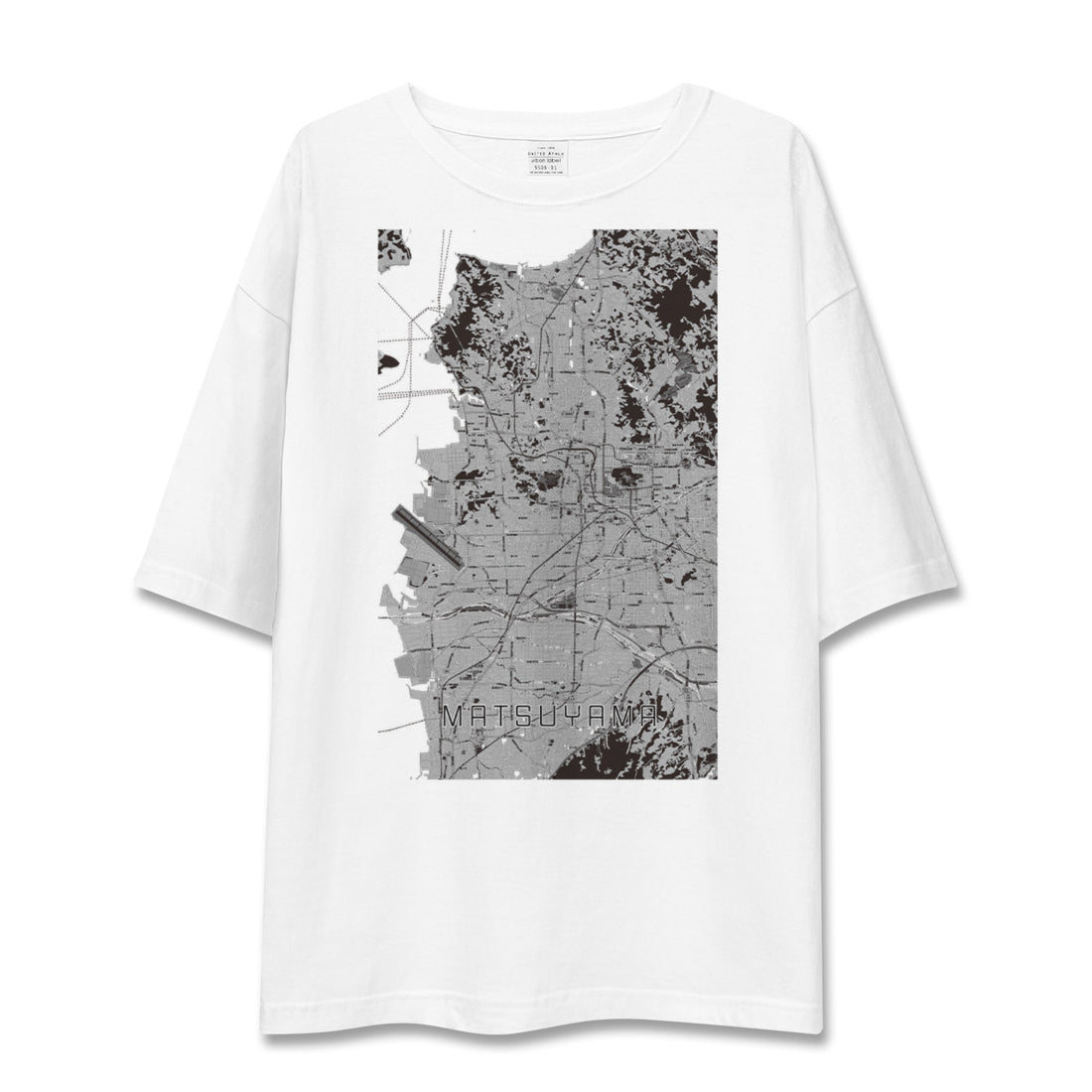 【松山(愛媛県)】地図柄ビッグシルエットTシャツ