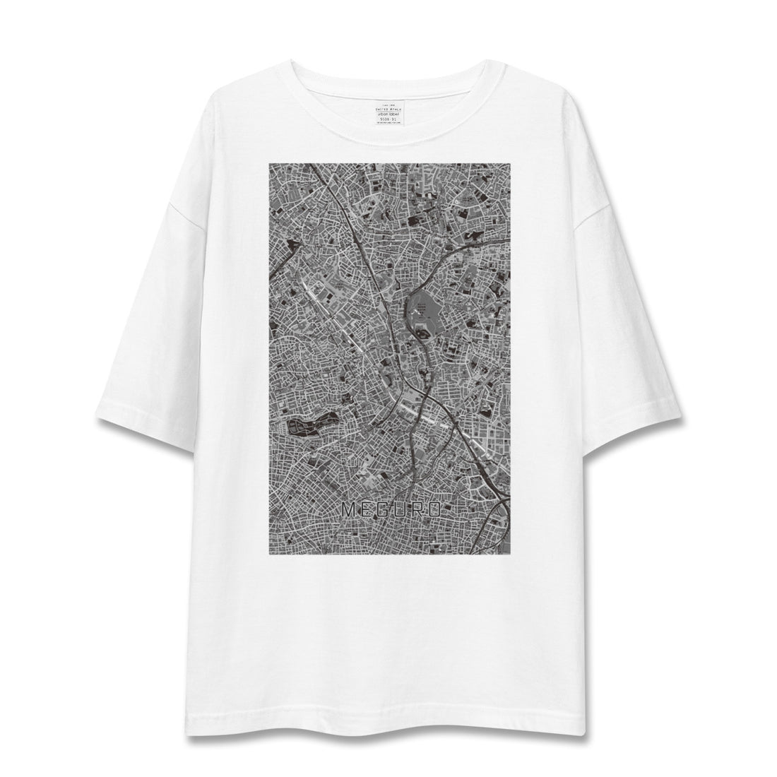 【目黒（東京都）】地図柄ビッグシルエットTシャツ