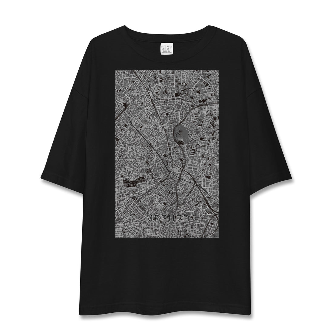 【目黒（東京都）】地図柄ビッグシルエットTシャツ