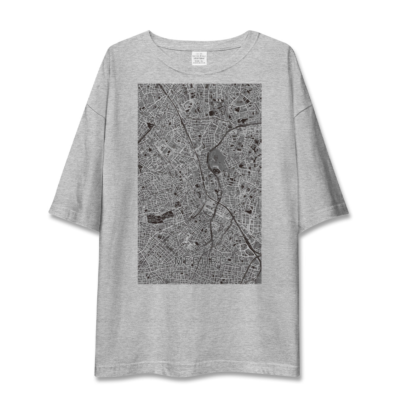 【目黒（東京都）】地図柄ビッグシルエットTシャツ
