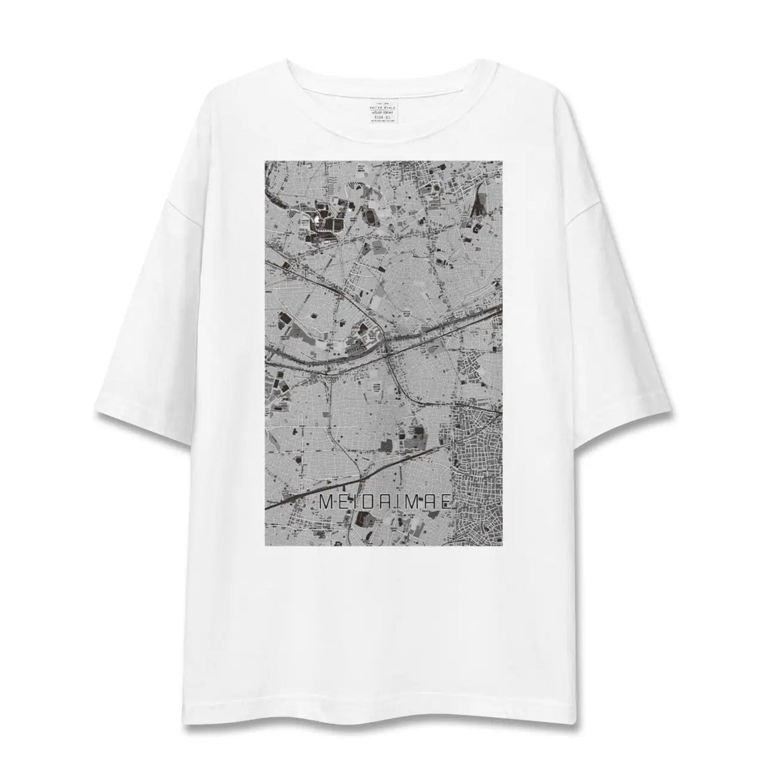 【明大前(東京都)】地図柄ビッグシルエットTシャツ