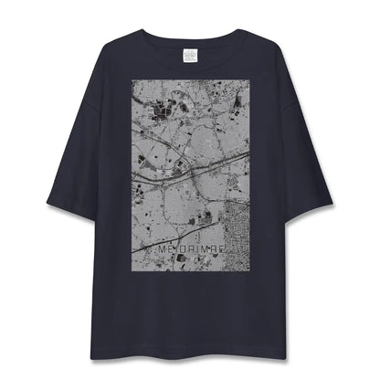 【明大前（東京都）】地図柄ビッグシルエットTシャツ