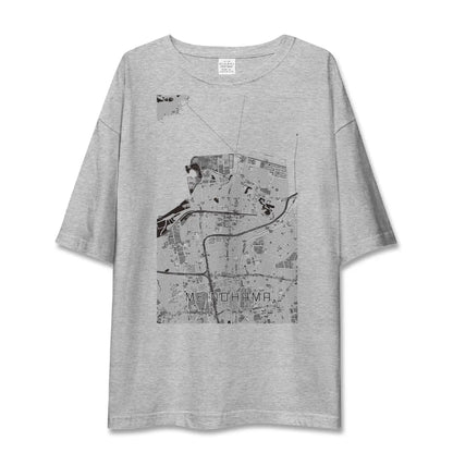 【姪浜（福岡県）】地図柄ビッグシルエットTシャツ