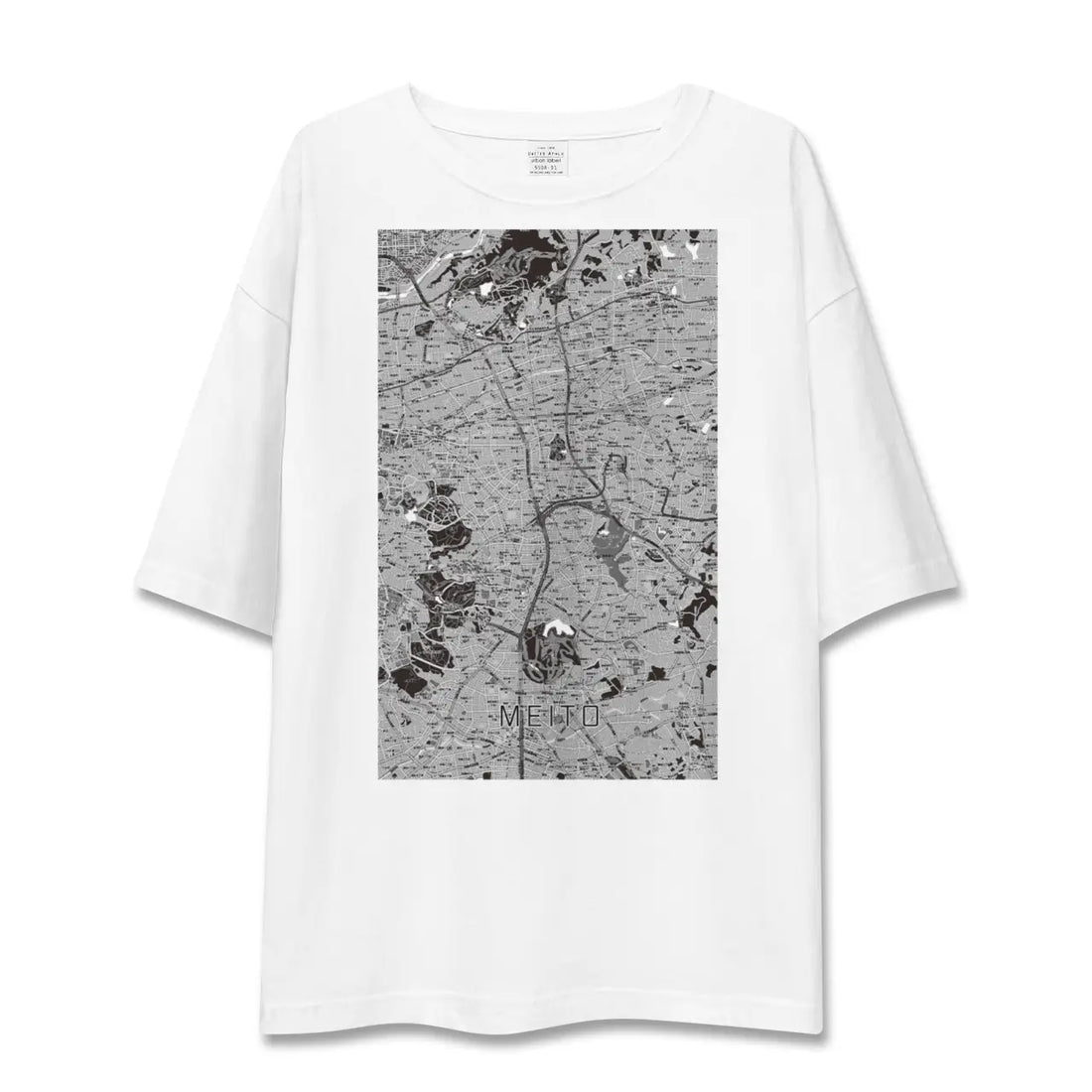 【名東(愛知県)】地図柄ビッグシルエットTシャツ
