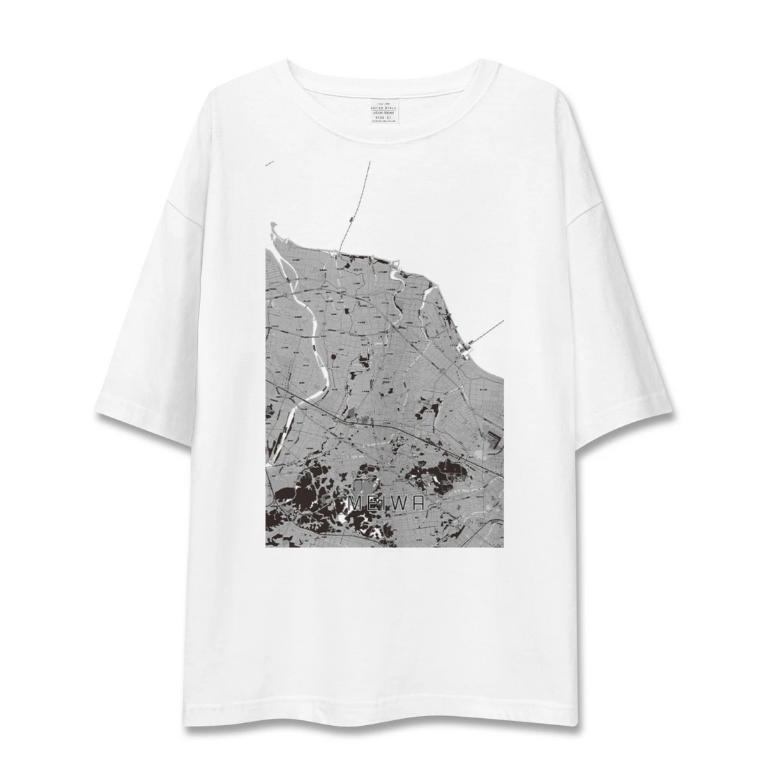 【明和（三重県）】地図柄ビッグシルエットTシャツ