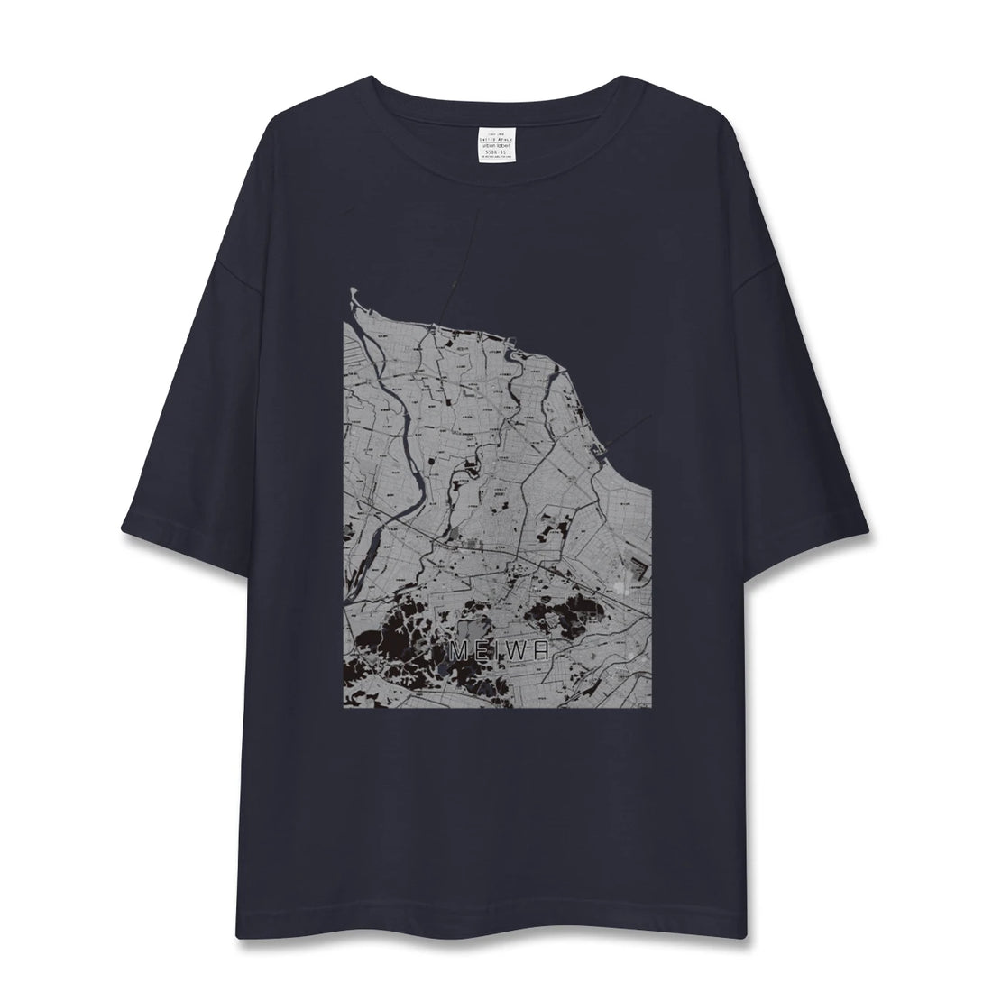 【明和（三重県）】地図柄ビッグシルエットTシャツ