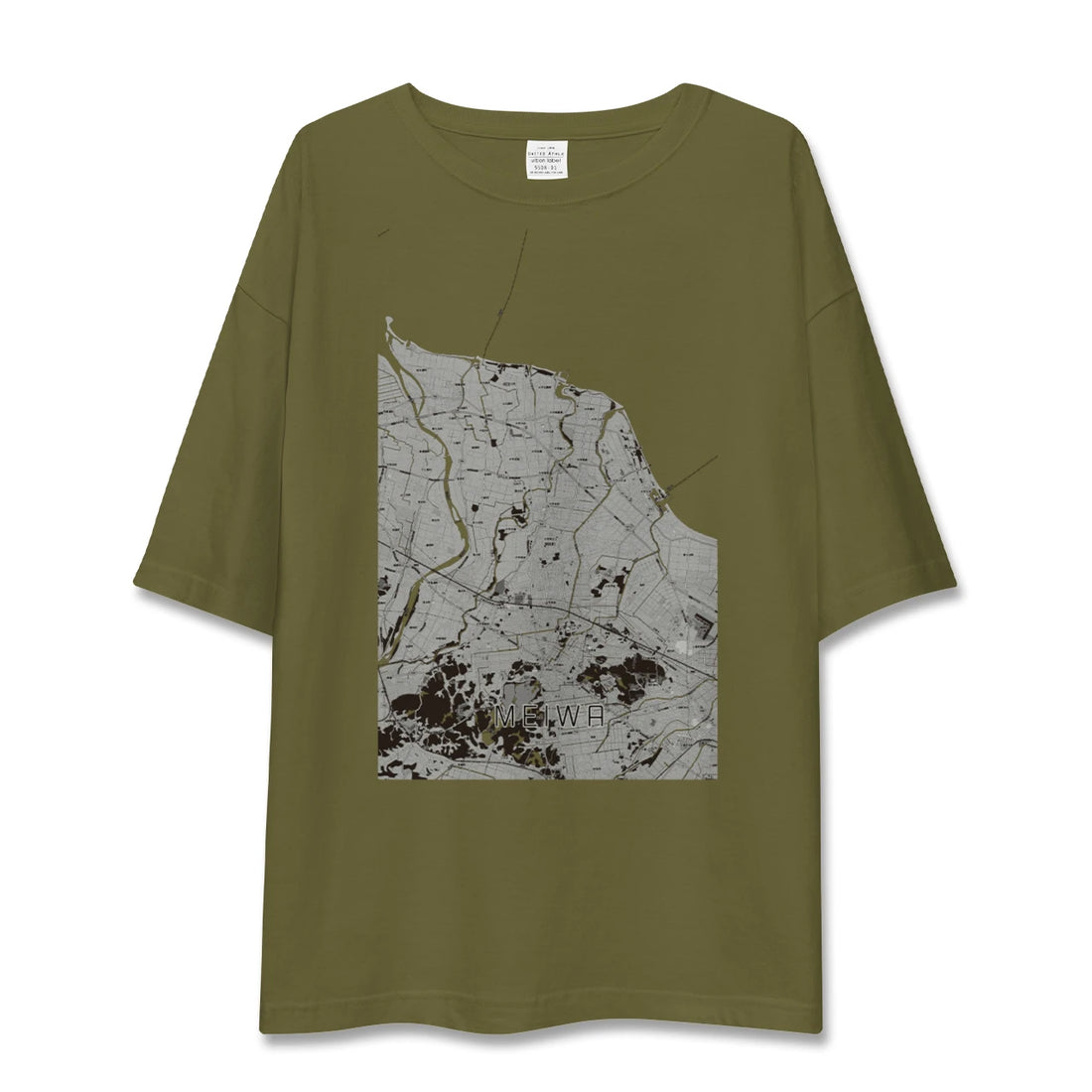 【明和(三重県)】地図柄ビッグシルエットTシャツ