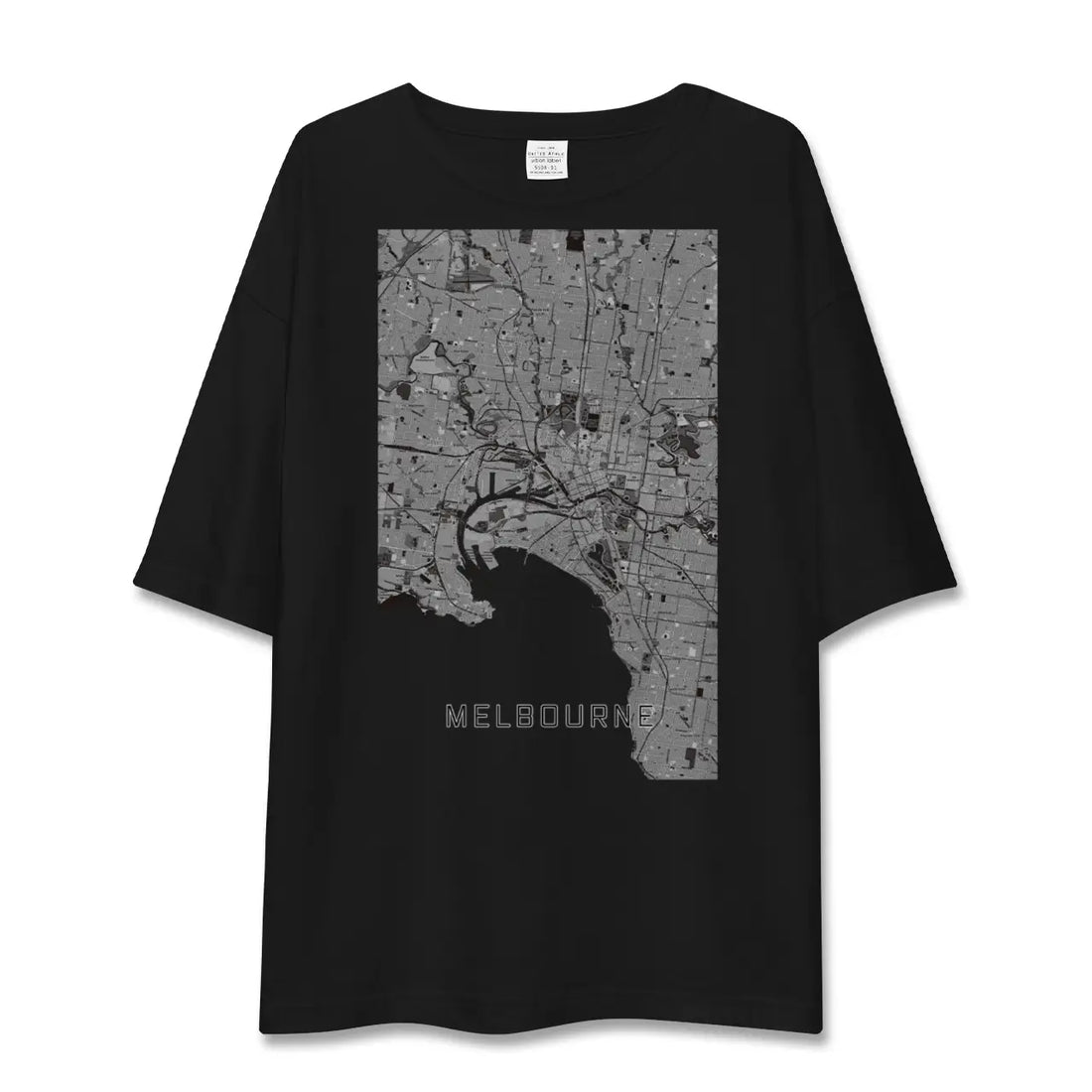 【メルボルン(オーストラリア)】地図柄ビッグシルエットTシャツ