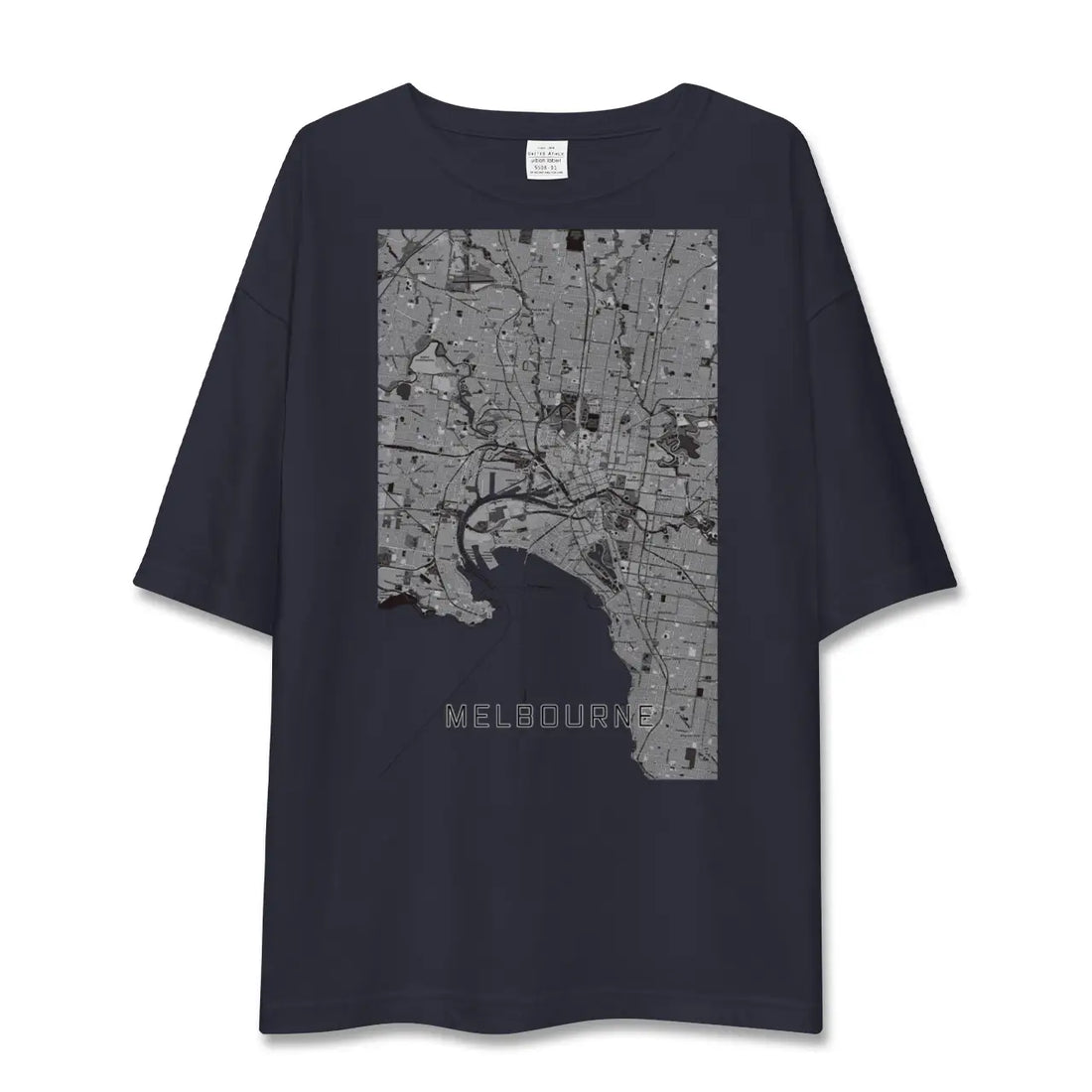 【メルボルン(オーストラリア)】地図柄ビッグシルエットTシャツ