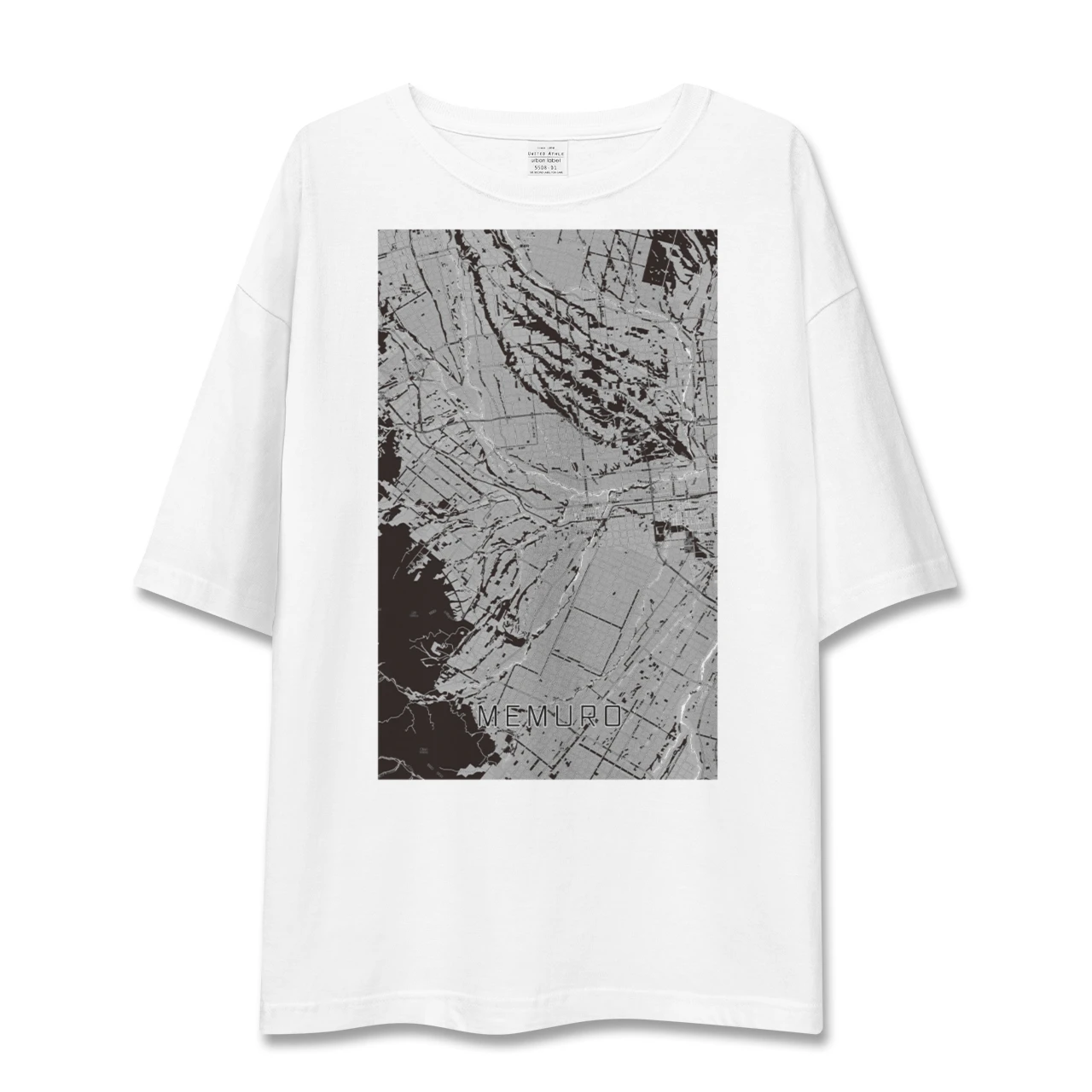 【芽室（北海道）】地図柄ビッグシルエットTシャツ