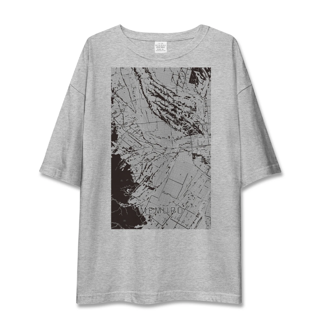 【芽室（北海道）】地図柄ビッグシルエットTシャツ