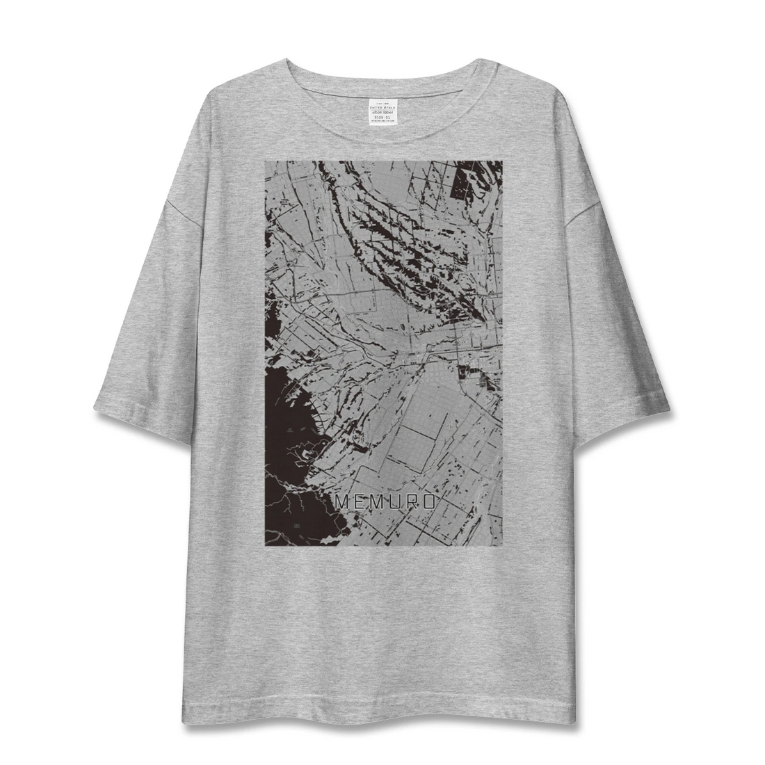 【芽室(北海道)】地図柄ビッグシルエットTシャツ