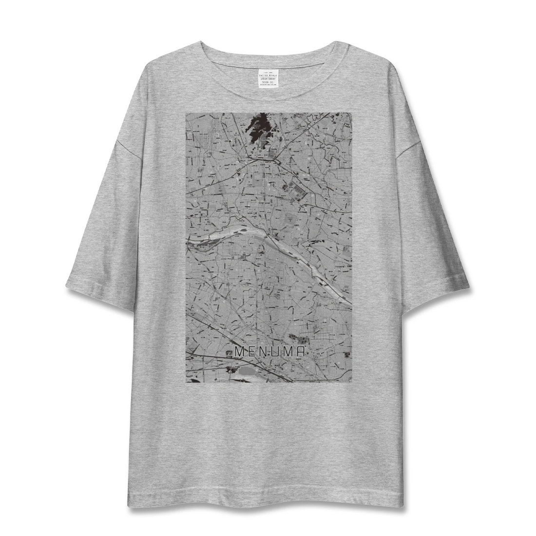 【妻沼（埼玉県）】地図柄ビッグシルエットTシャツ